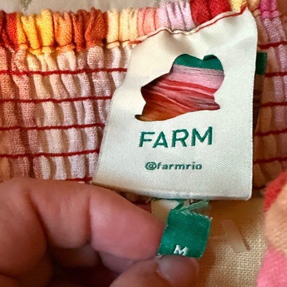 FARM Rio Medium Sunny Multicolor Striped Crop Top - Picture 2 of 11